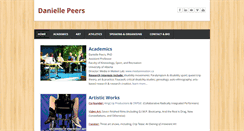 Desktop Screenshot of daniellepeers.com